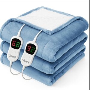 Homemate Heated Electric Blanket Queen Size - 84"x90", Blue, NWT
